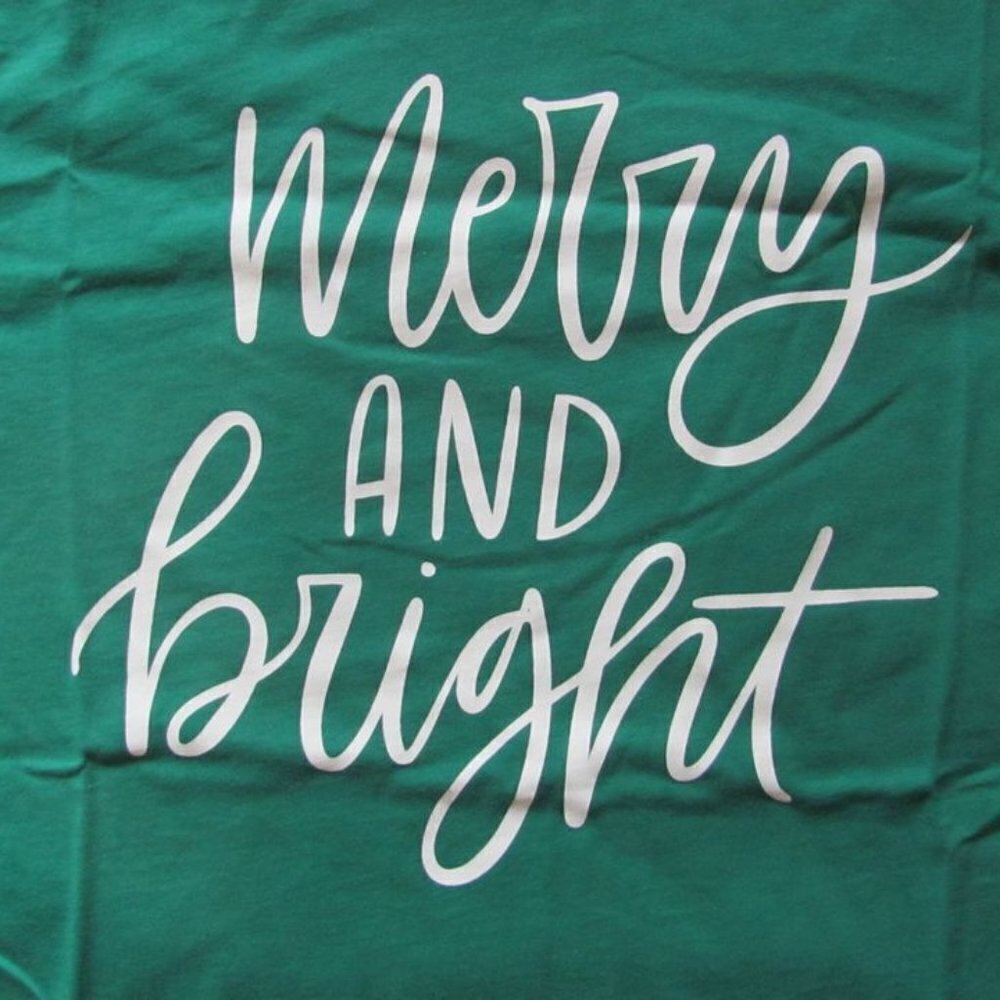 BELLA CANVAS MERRY & BRIGHT CHRISTMAS TSHIRTS - Picture 2 of 4